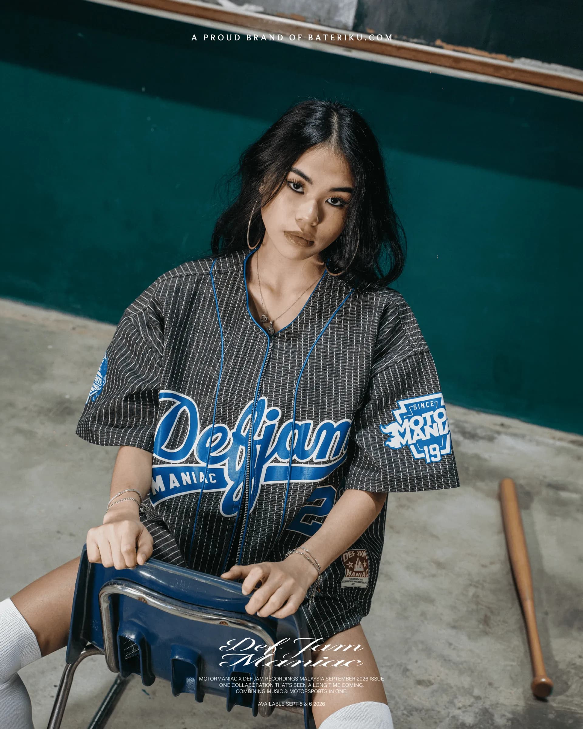 "Heavy Hitters" Denim Baseball Jacket