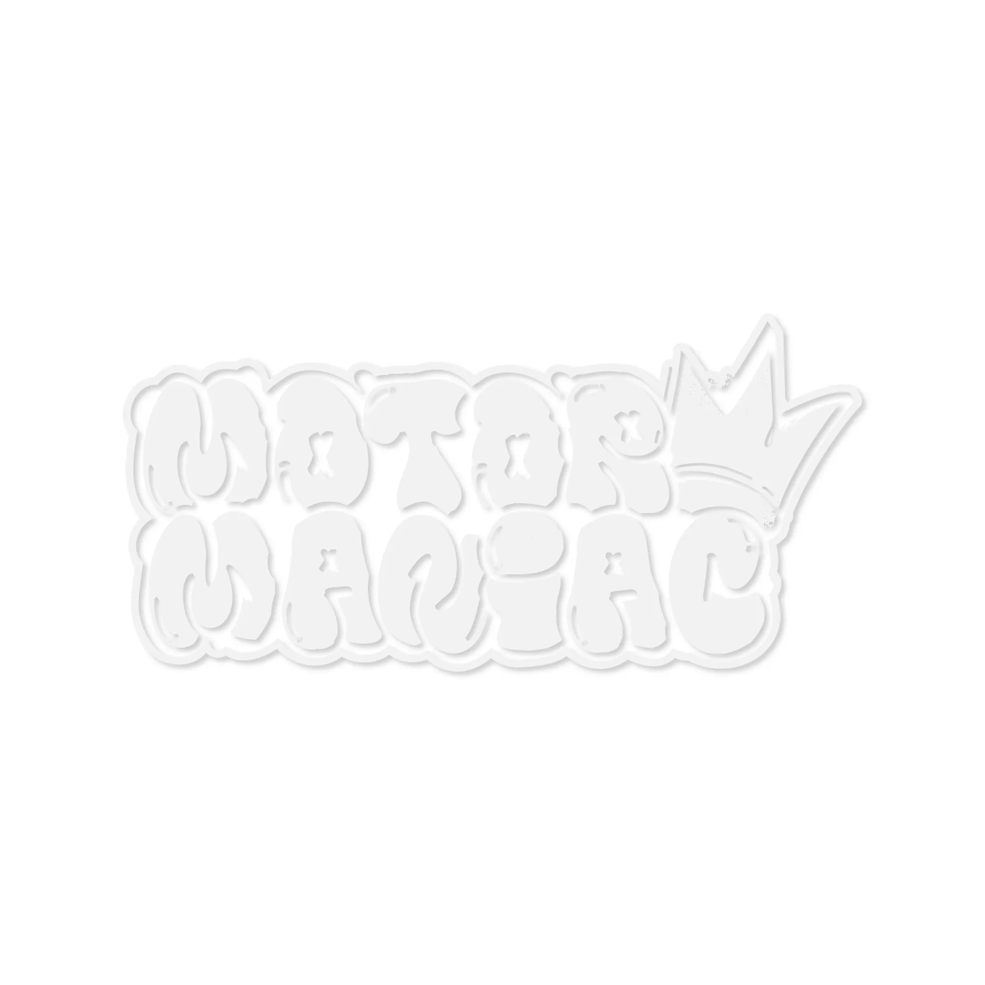 Motormaniac Diecut Sticker "Crown"